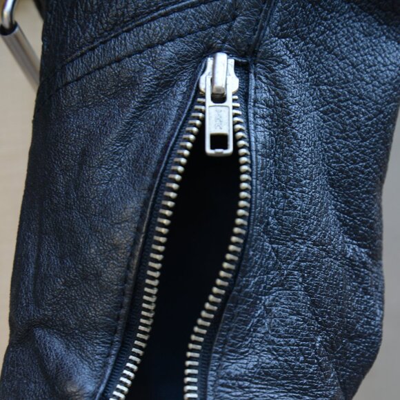 Vintage G-4000 Black Leather Studded Motorcycle Jacket Size M - Picture 13 of 16